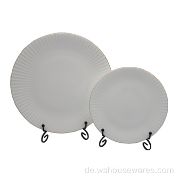 Customized Restaurant Hotel European Fine White Dinner Set